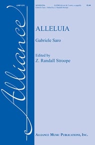 Alleluia SATBB choral sheet music cover Thumbnail